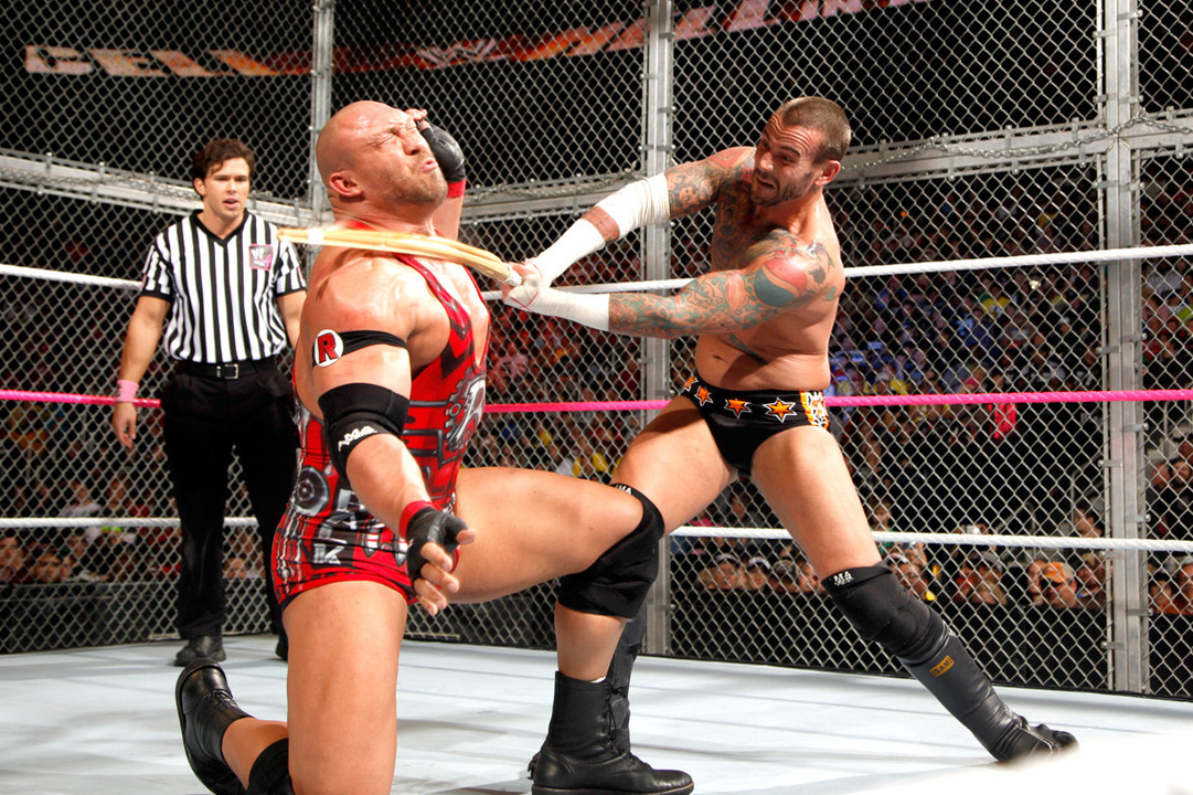 Unfortunately, nothing could stop Ryback who kept throwing Punk around... 