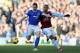 LIVERPOOL, ENGLAND - FEBRUARY 02: Phil Jaielka of Everton in action with Gabriel Agbonlahor of Aston Villa during the Barclays Premier League match between Everton and Aston Villa at Goodison Park on February 2, 2013 in Liverpool, England. (Photo by Clive Brunskill/Getty Images)