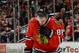 CHICAGO, IL - OCTOBER 17: Patrick Kane #88 of the Chicago Blackhawks skates off the ice after missing his shot in the shootout against the St. Louis Blues during the NHL game on October 17, 2013 at the United Center in Chicago, Illinois. (Photo by Bill Smith/NHLI via Getty Images)