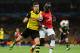 LONDON, ENGLAND - OCTOBER 22: Robert Lewandowski of Borussia Dortmund and Bacary Sagna of Arsenal fight for the ball during the UEFA Champions League Group F match between Arsenal and Borussia Dortmund at Emirates Stadium on October 22, 2013 in London, England. (Photo by Shaun Botterill/Getty Images)