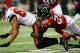 ATLANTA, GA - OCTOBER 20: Desmond Trufant #21 of the Atlanta Falcons forces a fumble by Vincent Jackson #83 of the Tampa Bay Buccaneers at Georgia Dome on October 20, 2013 in Atlanta, Georgia. (Photo by Kevin C. Cox/Getty Images)