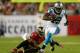 TAMPA, FL - OCTOBER 24: Ted Ginn #19 of the Carolina Panthers makes a catch during a game against the Tampa Bay Buccaneers at Raymond James Stadium on October 24, 2013 in Tampa, Florida. (Photo by Mike Ehrmann/Getty Images)
