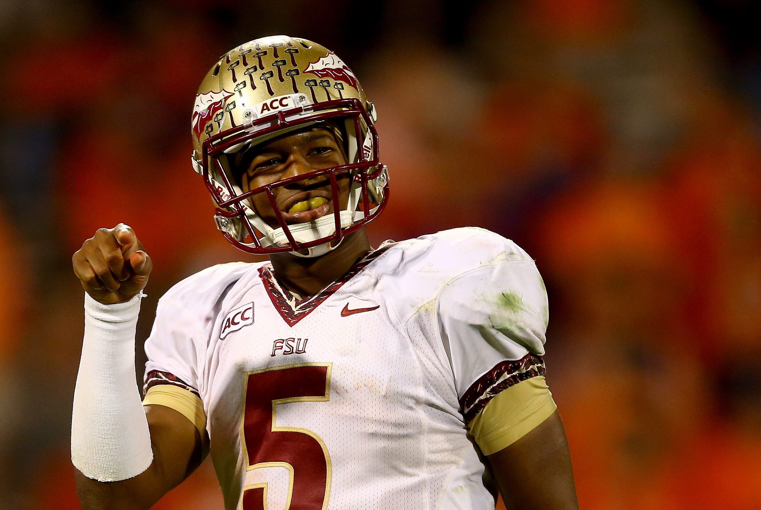 Mens FSU Seminoles #5 Jameis Winston Garnet Game College Football