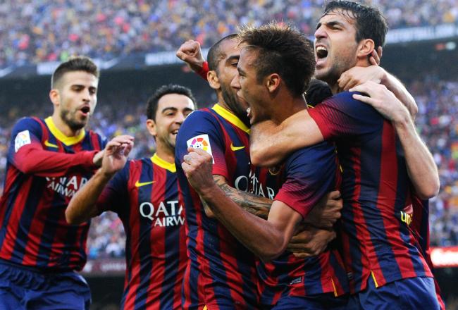 GIF: Neymar Scores in El Clasico Debut for Barcelona vs. Real Madrid ...