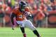 Oct 13, 2013; Denver, CO, USA; Denver Broncos running back Montee Ball (28) runs with the football in the second quarter against the Jacksonville Jaguars at Sports Authority Field at Mile High. The Broncos defeated the Jaguars 35-19. Mandatory Credit: Ron Chenoy-USA TODAY Sport