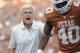 Sep 14, 2013; Austin, TX, USA; Texas Longhorns defensive coordinator Greg Robinson before kick-off against the Mississippi Rebels at Darrell K Royal-Texas Memorial Stadium. Mandatory Credit: Brendan Maloney-USA TODAY Sports