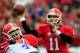 JACKSONVILLE, FL - OCTOBER 27: Aaron Murray #11 of the Georgia Bulldogs attempts a pass during the game against the Florida Gators at EverBank Field on October 27, 2012 in Jacksonville, Florida. (Photo by Sam Greenwood/Getty Images)
