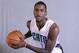 Sep 30, 2013; Charlotte, NC, USA; Charlotte Bobcats forward Michael Kidd-Gilchrist (14) during the Bobcats media day at Time Warner Cable Arena. Mandatory Credit: Sam Sharpe-USA TODAY Sports