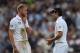 LONDON, ENGLAND - AUGUST 22: Stuart Broad (L) of England talks to captain Alastair Cook during day two of the 5th Investec Ashes Test match between England and Australia at the Kia Oval on August 22, 2013 in London, England. (Photo by Gareth Copley/Getty Images)