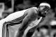 MIAMI, FL - OCTOBER 29: (EDITORS NOTE: Image has been converted to black and white.) LeBron James #6 of the Miami Heat looks on during a game against the Chicago Bulls at American Airlines Arena on October 29, 2013 in Miami, Florida. (Photo by Mike Ehrmann/Getty Images)