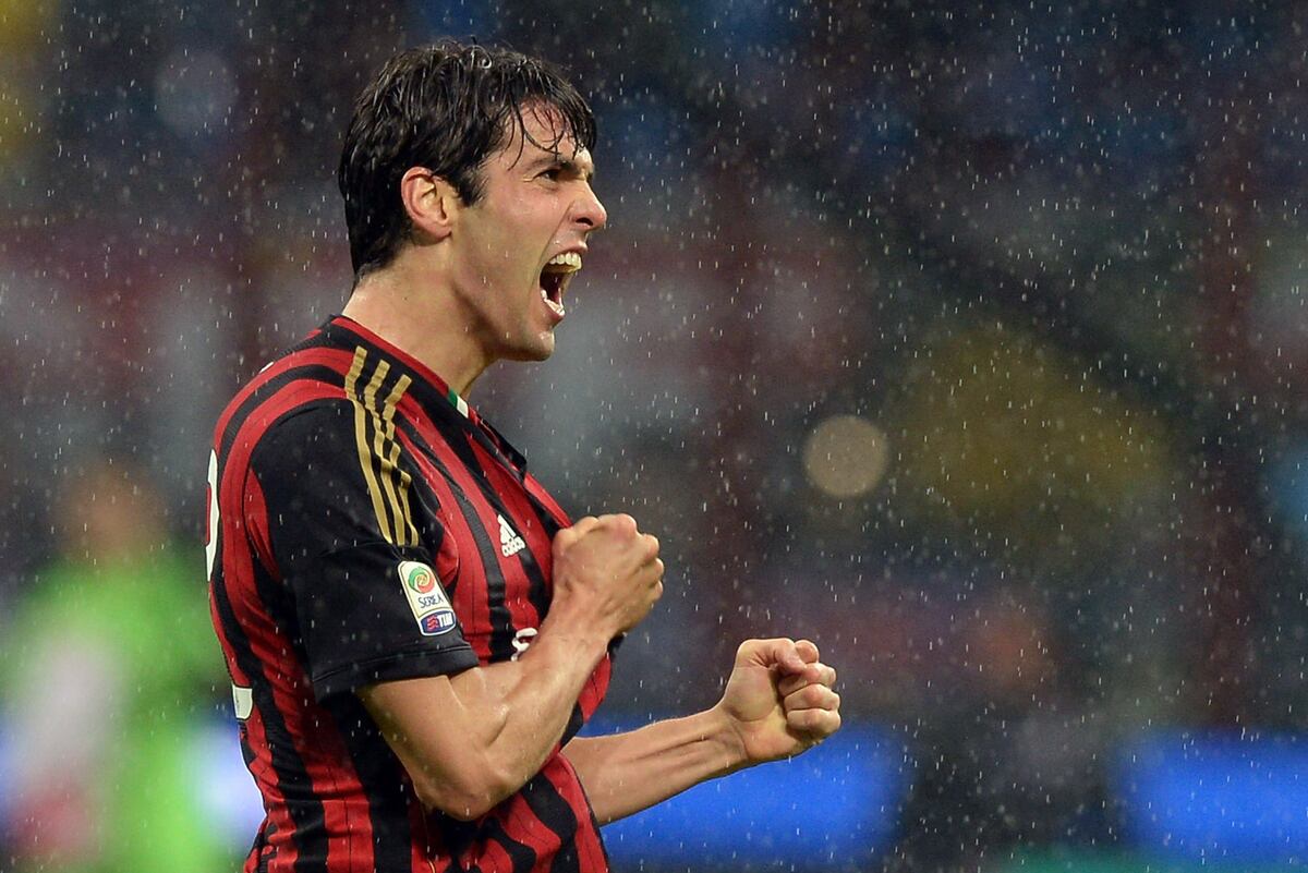 GIF Kaka Puts AC Milan Ahead vs. Lazio with Brilliant Curler Bleacher Report Latest News