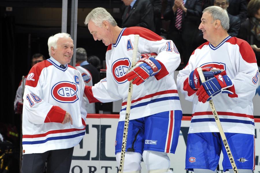 Former Habs greats suit up for centennial bash