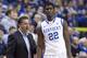 Feb 20, 2013; Lexington, KY, USA; Kentucky Wildcats head coach John Calipari coaches forward Alex Poythress (22) during the game against the Vanderbilt Commodores at Rupp Arena. Kentucky defeated Vanderbilt 74-70. Mandatory Credit: Mark Zerof-USA TODAY Sports
