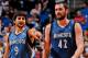 ORLANDO, FL - DECEMBER 17: Ricky Rubio #9 and Kevin Love #42 of the Minnesota Timberwolves speak before resuming play against the Orlando Magic on December 17, 2012 at Amway Center in Orlando, Florida. NOTE TO USER: User expressly acknowledges and agrees that, by downloading and or using this photograph, User is consenting to the terms and conditions of the Getty Images License Agreement. Mandatory Copyright Notice: Copyright 2012 NBAE (Photo by Fernando Medina/NBAE via Getty Images)