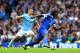 MANCHESTER, ENGLAND - OCTOBER 05: Romelu Lukaku of Everton is pursued by Matija Nastasic of Manchester City during the Barclays Premier League match between Manchester City and Everton at Etihad Stadium on October 5, 2013 in Manchester, England. (Photo by Michael Steele/Getty Images)
