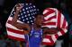 LONDON, ENGLAND - AUGUST 10: Jordan Ernest Burroughs of the United States celebrates his gold medal in the Men's Freestyle 74 kg Wrestling on Day 14 of the London 2012 Olympic Games at ExCeL on August 10, 2012 in London, England. (Photo by Feng Li/Getty Images)