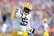 BATON ROUGE, LA - OCTOBER 12: Jermauria Rasco #59 of the LSU Tigers reacts to a defensive stop against the Florida Gators during a game at Tiger Stadium on October 12, 2013 in Baton Rouge, Louisiana. (Photo by Stacy Revere/Getty Images)