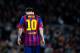 BARCELONA, SPAIN - NOVEMBER 01: Lionel Messi of FC Barcelona looks down during the La Liga match between FC Barcelona and RCD Espanyol at Camp Nou on November 1, 2013 in Barcelona, Spain. (Photo by David Ramos/Getty Images)