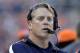 Dec 2 2012; Denver, CO, USA; Denver Broncos defensive coordinator Jack Del Rio on his sidelines during the second quarter against the Tampa Bay Buccaneers at Sports Authority Field. The Broncos defeated the Buccaneers 31-23. Mandatory Credit: Ron Chenoy-USA TODAY Sports