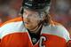 PHILADELPHIA, PA - OCTOBER 17: Claude Giroux #28 of the Philadelphia Flyers looks on against the Pittsburgh Penguins on October 17, 2013 at the Wells Fargo Center in Philadelphia, Pennsylvania. (Photo by Len Redkoles/NHLI via Getty Images)