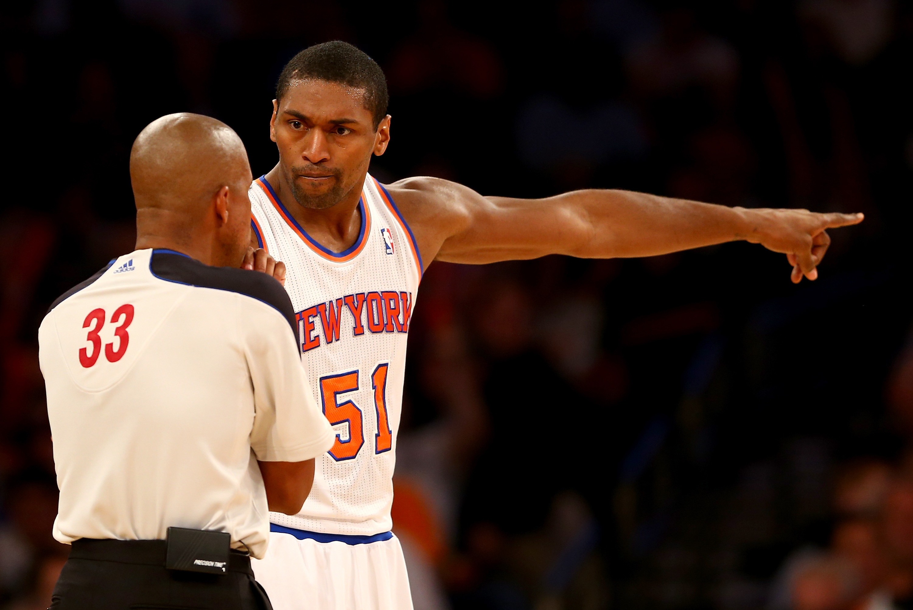 New York Knicks, Metta World Peace reportedly parting ways - Los Angeles  Times
