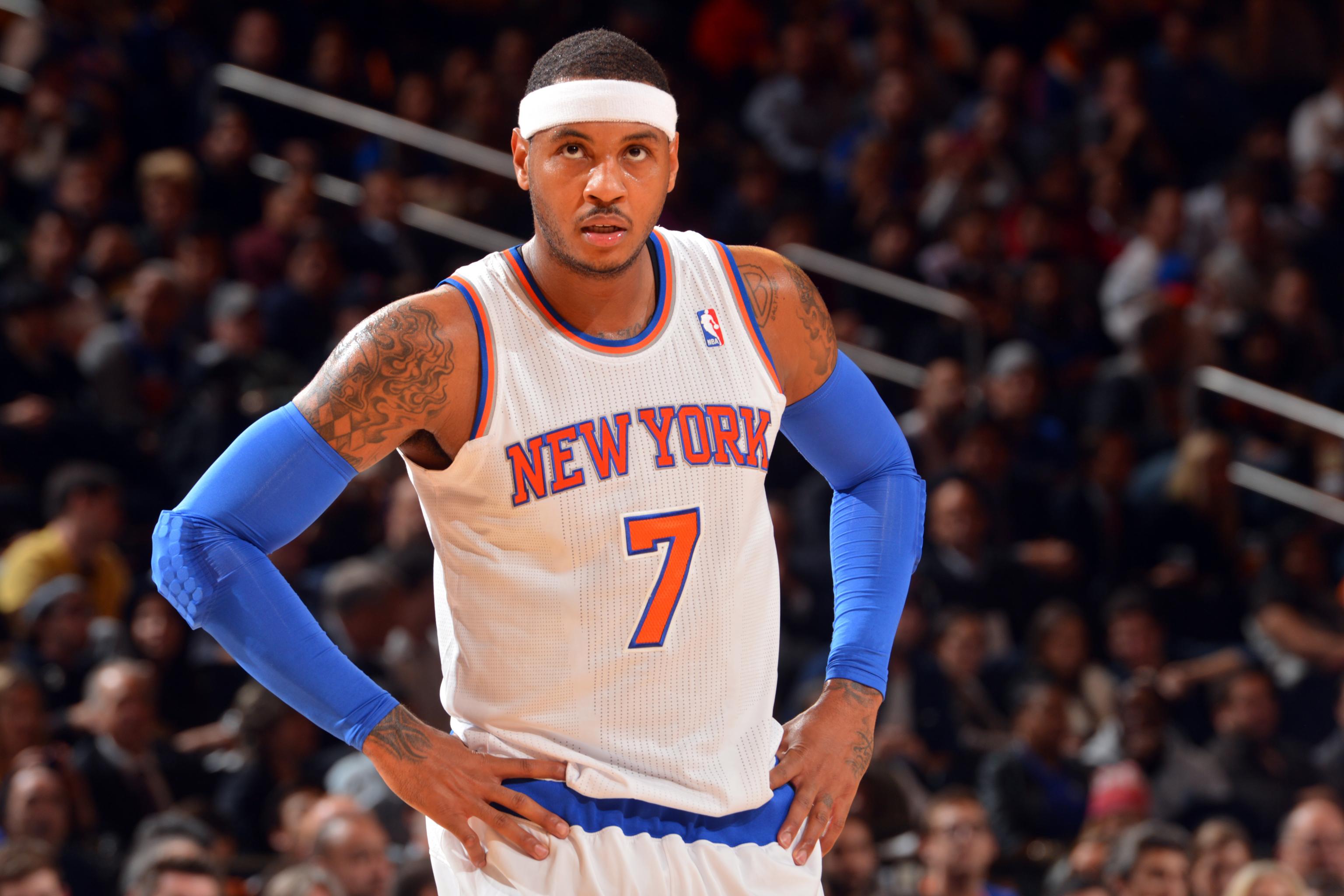 Carmelo Anthony - New York Knicks - Game-Worn Jersey - 2015-16 NBA