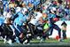 Dec 30, 2012; Nashville, TN, USA; Tennessee Titans running back Chris Johnson (28) breaks away from Jacksonville Jaguars defensive lineman D.J. Mosley (99) during the second half at LP Field. Mandatory credit: Don McPeak-USA TODAY Sports