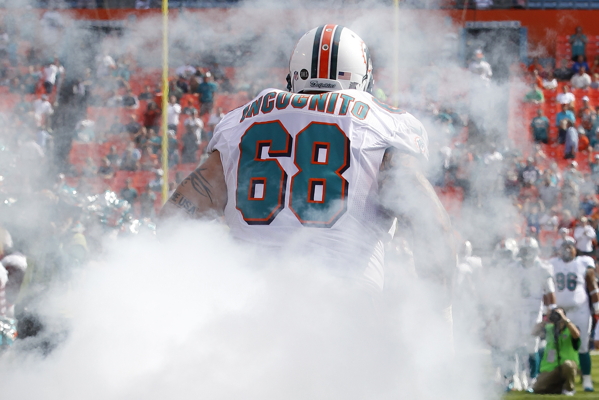 Miami Dolphins 68 Richie Incognito white Elite