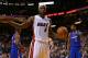MIAMI, FL - NOVEMBER 07: LeBron James #6 of the Miami Heat is congratulated during a game against the Los Angeles Clippers at AmericanAirlines Arena on November 7, 2013 in Miami, Florida. NOTE TO USER: User expressly acknowledges and agrees that, by downloading and/or using this photograph, user is consenting to the terms and conditions of the Getty Images License Agreement. Mandatory copyright notice: (Photo by Mike Ehrmann/Getty Images)