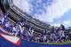 EAST RUTHERFORD, NJ - NOVEMBER 10: The New York Giants run onto the field prior to their game against the Oakland Raiders during their game at MetLife Stadium on November 10, 2013 in East Rutherford, New Jersey. (Photo by Al Bello/Getty Images)