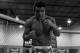 DELRAY BEACH, FL - SEPTEMBER 17: (EDITORS NOTE: Image has been converted to black and white.) Vitor Belfort conducts a workout at the Jaco Hybrid Training Center on September 17, 2012 in Delray Beach, Florida. Belfort will fight Jon Jones on September 22, 2012 at UFC 152 in Toronto, Canada. (Photo by Chris Trotman/Getty Images)