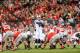 COLUMBUS, OH - OCTOBER 26: Quarterback Christian Hackenberg #14 of the Penn State Nittany Lions in action against the Ohio State Buckeyes at Ohio Stadium on October 26, 2013 in Columbus, Ohio. (Photo by Jamie Sabau/Getty Images)