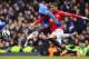 LONDON, ENGLAND - APRIL 01: Chris Smalling of Manchester United challenges Demba Ba of Chelsea during the FA Cup with Budweiser Sixth Round Replay match between Chelsea and Manchester United at Stamford Bridge on April 1, 2013 in London, England. (Photo by Mike Hewitt/Getty Images)