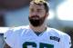 Jul 26, 2013; Cortland, NY, USA; New York Jets guard Brian Winters (67) walks out to the practice field prior to the start of training camp at SUNY Cortland. Mandatory Credit: Rich Barnes-USA TODAY Sports
