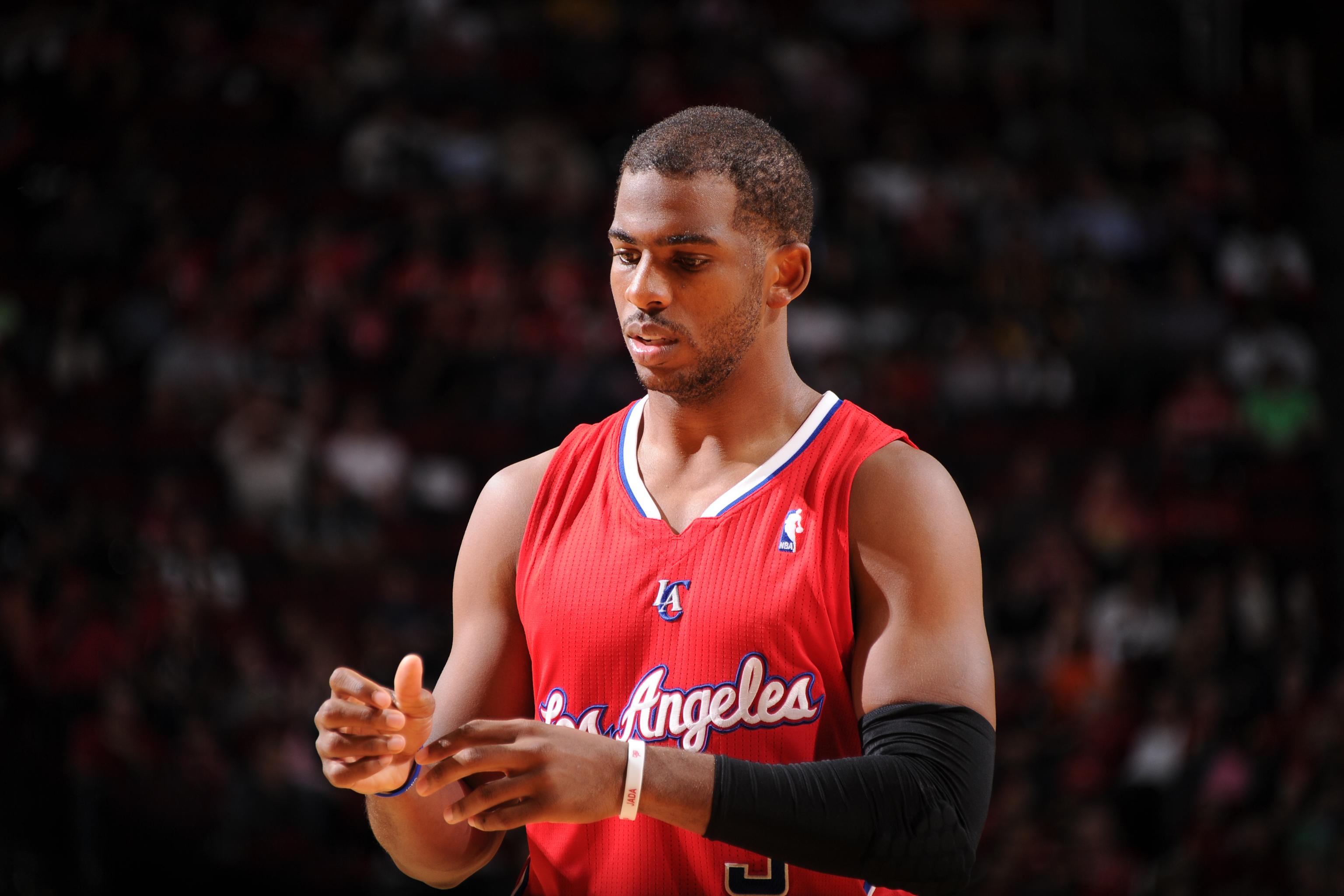 February 13, 2013: Chris Paul #3 of the Clippers in NBA game action as the  The Los Angeles Clippers host the Houston Rockets in an NBA game at Staples  Center in Los