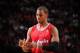 HOUSTON, TX - NOVEMBER 9: Chris Paul #3 of the Los Angeles Clippers reacts to a play against the Houston Rockets on November 9, 2013 at the Toyota Center in Houston, Texas. NOTE TO USER: User expressly acknowledges and agrees that, by downloading and or using this photograph, User is consenting to the terms and conditions of the Getty Images License Agreement. Mandatory Copyright Notice: Copyright 2013 NBAE (Photo by Bill Baptist/NBAE via Getty Images)