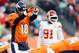 December 30, 2012; Denver, CO, USA; Denver Broncos quarterback Peyton Manning signals at the line of scrimmage during the second half against the Kansas City Chiefs at Sports Authority Field at Mile High. Mandatory Credit: Chris Humphreys-USA TODAY Sports