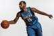 GREENBURGH, NY - AUGUST 06: Shabazz Muhammad #15 of the Minnesota Timberwolves poses for a portrait during the 2013 NBA rookie photo shoot at the MSG Training Center on August 6, 2013 in Greenburgh, New York. NOTE TO USER: User expressly acknowledges and agrees that, by downloading and/or using this Photograph, user is consenting to the terms and conditions of the Getty Images License Agreement. (Photo by Nick Laham/Getty Images)