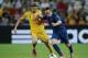 DONETSK, UKRAINE - JUNE 15: Anatoliy Tymoshchuk of Ukraine and Franck Ribery of France compete for the ball during the UEFA EURO 2012 group D match between Ukraine and France at Donbass Arena on June 15, 2012 in Donetsk, Ukraine. (Photo by Ian Walton/Getty Images)