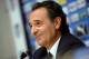 FLORENCE, ITALY - NOVEMBER 12: Head coach Cesare Prandelli of Italy attends a press conference ahead of their international friendly match against Germany, at Coverciano on November 12, 2013 in Florence, Italy. (Photo by Claudio Villa/Getty Images)