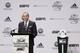 INDIANAPOLIS, IN - JANUARY 17: MLS commissioner Don Garber speaks prior to the 2013 MLS SuperDraft Presented by Adidas at the Indiana Convention Center on January 17, 2013 in Indianapolis, Indiana. (Photo by Joe Robbins/Getty Images)