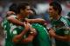 MEXICO CITY, MEXICO - NOVEMBER 13: Rafael Marquez of Mexico celebrates with his teammates during a match between Mexico and New Zealand as part of the FIFA World Cup Qualifiers at Azteca Stadium on November 13, 2013 in Mexico City, Mexico. (Photo by Hector Vivas/Getty Images)