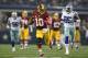 Oct 13, 2013; Arlington, TX, USA; Washington Redskins quarterback Robert Griffin III (10) runs with the ball in the third quarter against the Dallas Cowboys at AT&T Stadium. Mandatory Credit: Matthew Emmons-USA TODAY Sports