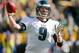 GREEN BAY, WI - NOVEMBER 10: Nick Foles #9 of the Philadelphia Eagles throws a first quarter pass while playing the Green Bay Packers at Lambeau Field on November 10, 2013 in Green Bay, Wisconsin. (Photo by Gregory ShamusGetty Images)