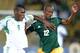 RUSTENBURG, SOUTH AFRICA - JANUARY 29, Emmanuel Emenike of Nigeria and Biyadiglign Elyas of Ethiopia during the 2013 African Cup of Nations match between Ethiopia and Nigeria at Royal Bafokeng Stadium on January 29, 2013 in Rustenburg, South Africa. (Photo by Lefty Shivambu / Gallo Images/Getty Images)