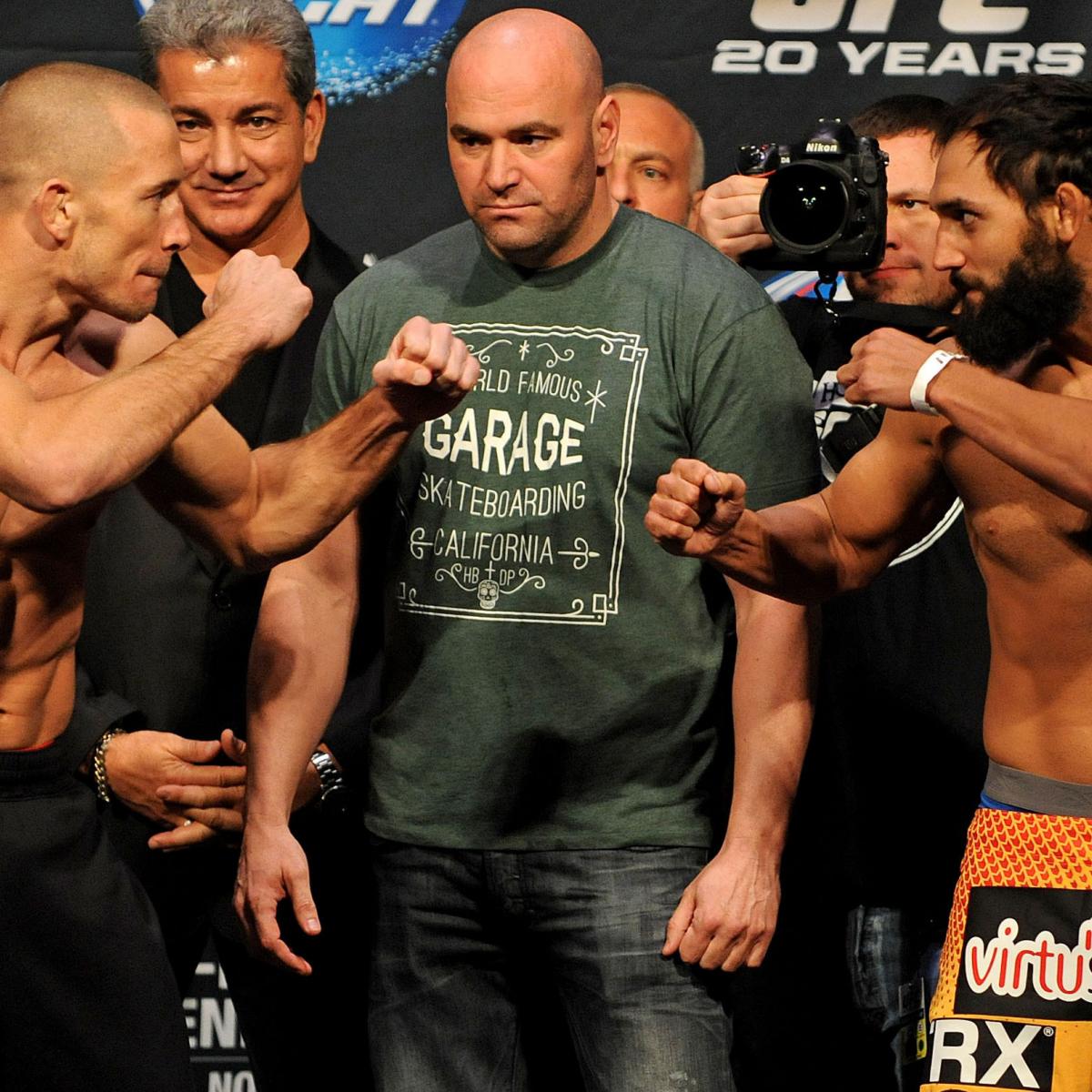 UFC 167 Odds: Latest Betting Information for Saturday Night's PPV ...