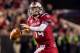 Nov 16, 2013; Columbia, SC, USA; South Carolina Gamecocks quarterback Connor Shaw (14) looks to throw downfield against the Florida Gators in the second quarter at Williams-Brice Stadium. Mandatory Credit: Jeff Blake-USA TODAY Sports