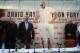 LONDON, ENGLAND - JULY 11: British heavyweight boxers Tyson Fury (C) and David Haye (2nd L) attend a press conference to announce their upcoming title fight, on July 11, 2013 in London, England. (Photo by Shaun Botterill/Getty Images)