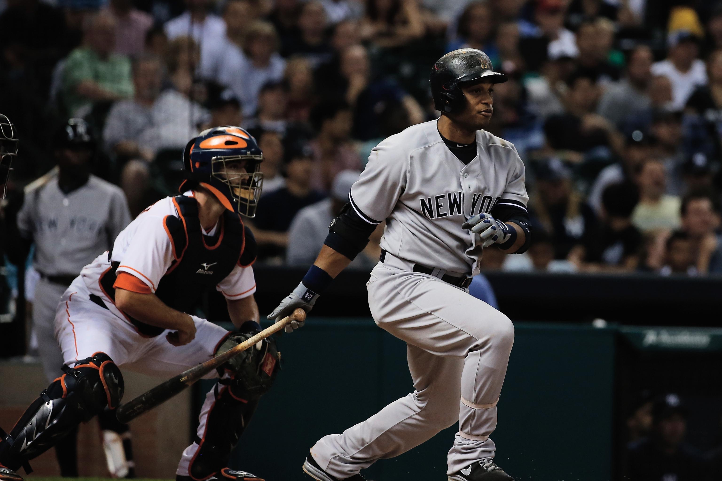 Robinson Cano hits his first career homer in 2005 