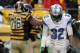 Nov 17, 2013; Pittsburgh, PA, USA; Detroit Lions safety Don Carey (32) reacts to the Pittsburgh Steelers touchdown during the second half at Heinz Field. Pittsburgh won the game, 37-27. Mandatory Credit: Jason Bridge-USA TODAY Sports